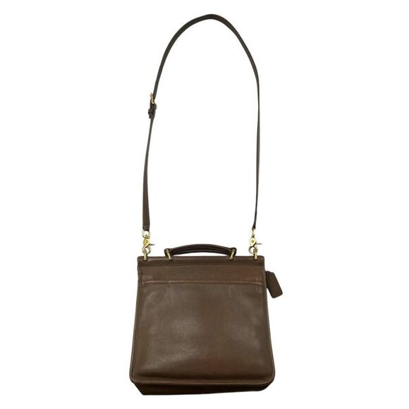 Vintage Coach Taupe Leather Willis Crossbody & Top Handle Bag F6C-9927 - Picture 4 of 15